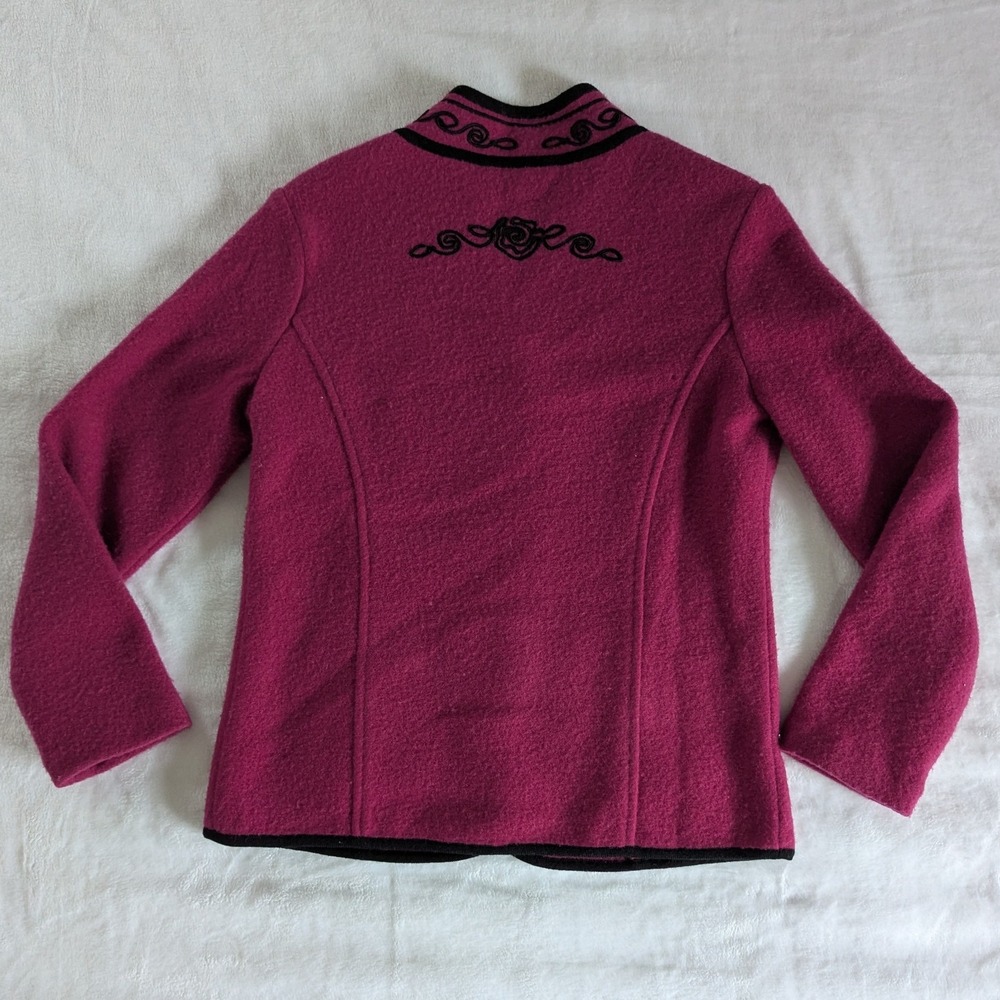 Pendleton Pink Wool Embroidered Blazer Jacket Wom… - image 2